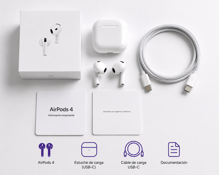 AirPods 4 con Cancelación Activa de Ruido